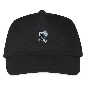 Energiegeladener Nashorn-Athlet - Kinder Basecap - Schwarz - Vorne