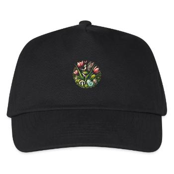 Frühling Tulpen Fee - Kinder Basecap - Schwarz - Vorne