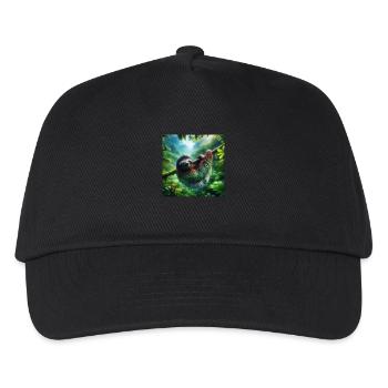 Faultier Wanderer Pura Vida - Kinder Basecap - Schwarz - Vorne
