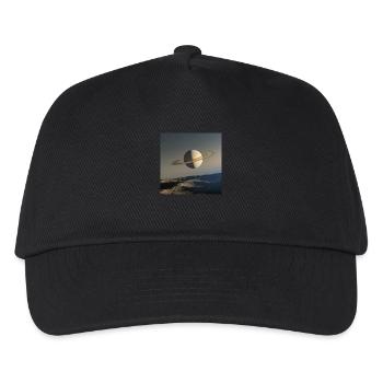 Saturne d’Encelade - Casquette de baseball Enfant - noir - Devant