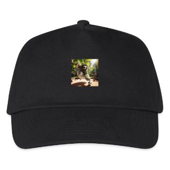 Sloth Tramp petanque - Kids’ Baseball Cap - black - Front