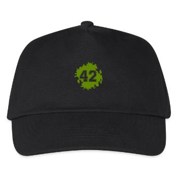 blob 42 - Kids’ Baseball Cap - black - Front