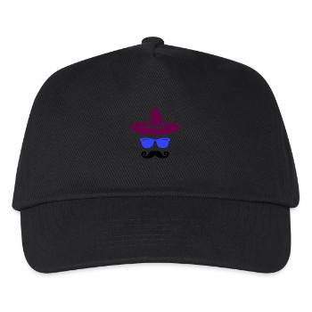 Mexicain Cool - Casquette de baseball Enfant - noir - Devant