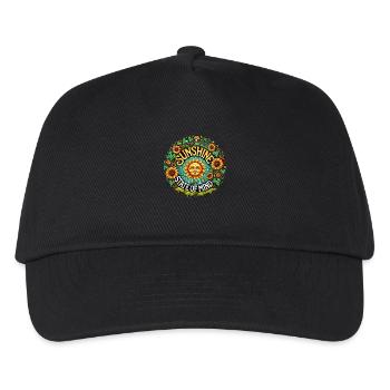 Sonnenschein Gemütszustand Sonniger Tag - Kinder Basecap - Schwarz - Vorne