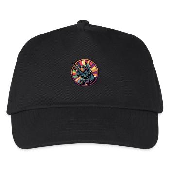 Dinosaurier triceratops Sommer - Kinder Basecap - Schwarz - Vorne