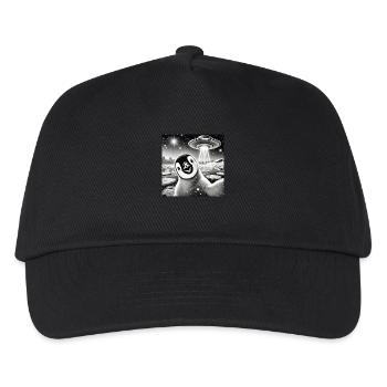 Funny Penguin UFO Alien Alien Outer Space - Kids’ Baseball Cap - black - Front