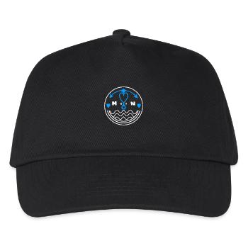 Moin lieber Anker für die Möwen Seemänner - Kinder Basecap - Schwarz - Vorne