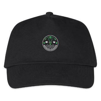 Moin lieber Anker für die Möwen Seemänner - Kinder Basecap - Schwarz - Vorne