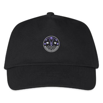 Moin für Nordlichter und Hamburger T-Shirt - Kinder Basecap - Schwarz - Vorne
