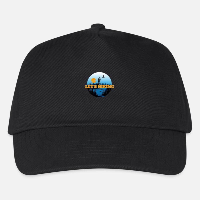 Lets hiking - Kinder Basecap - Schwarz