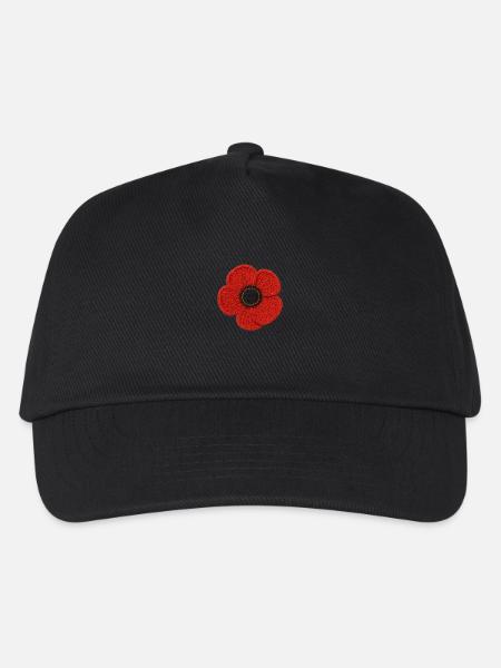 Blumen - Kinder Basecap - Schwarz