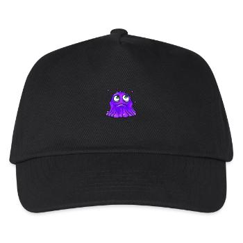 Lila Schleimmonster - Kinder Basecap - Schwarz - Vorne