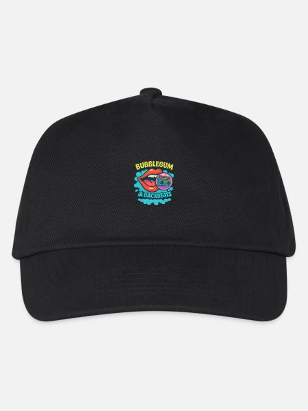Bubblegum & Backbeats - Kinder Basecap - Schwarz
