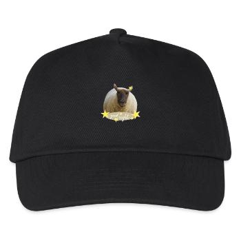 sheep good night - Kids’ Baseball Cap - black - Front