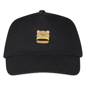 Bear Burger - Kids’ Baseball Cap - black - Front