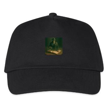 Main character in crime novel climbs out of the book - Kids’ Baseball Cap - black - Front
