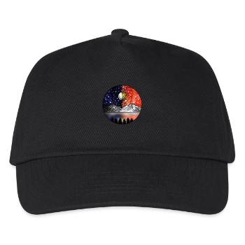 Cosmic Day and Cosmic Night - Kids’ Baseball Cap - black - Front