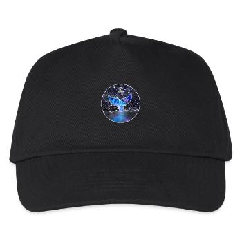 Cosmic Mermaid Tail - Kids’ Baseball Cap - black - Front