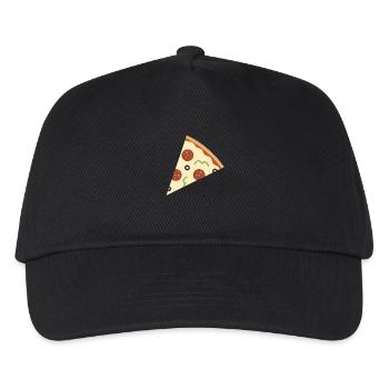 Tranche de pizza - Casquette de baseball Enfant - noir - Devant