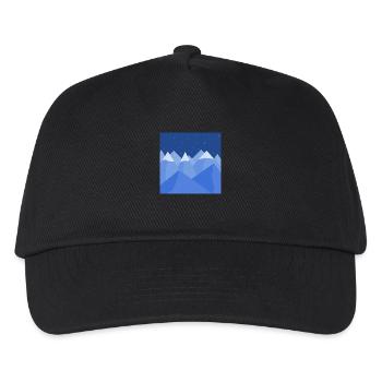 Blaue Landschaft - Kinder Basecap - Schwarz - Vorne