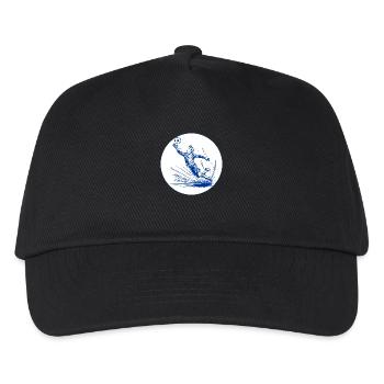 Goalkeeper (blue and white) - Kids’ Baseball Cap - black - Front