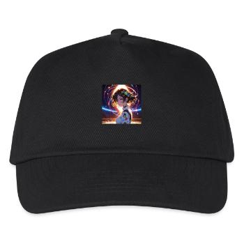 Futuristic Space Cosmonaut 2 - Kids’ Baseball Cap - black - Front