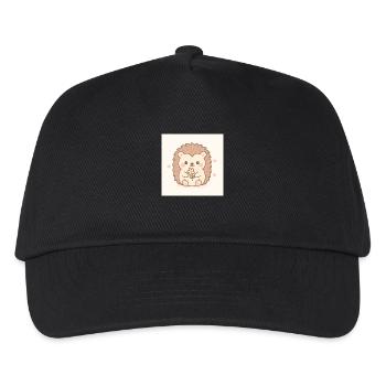 Kawaii Igel im Pastellstil - Kinder Basecap - Schwarz - Vorne