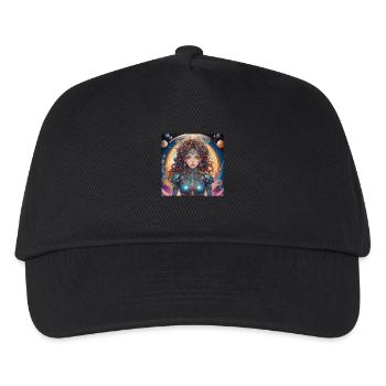 Princesse avec un halo dans l’espace - Casquette de baseball Enfant - noir - Devant
