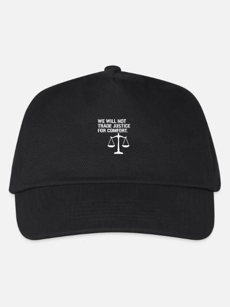 We will not trade justice for comfort - Kinder Basecap - Schwarz