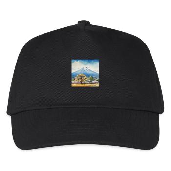 Vue printanière du Fuji - Casquette de baseball Enfant - noir - Devant
