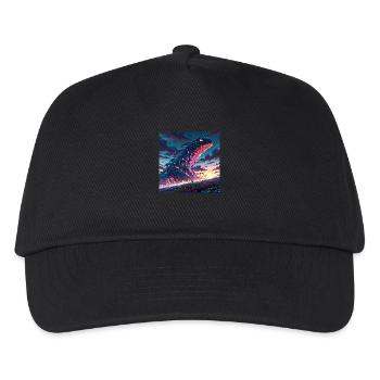 Leonardo Anime XL In a surreal lunar offbeat - Kinder Basecap - Schwarz - Vorne
