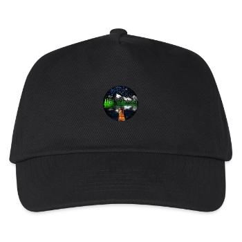 Cosmic Lake Scene - Kids’ Baseball Cap - black - Front