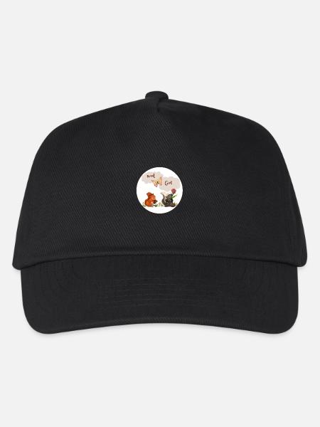 Sweet Girl Animal - Kinder Basecap - Schwarz