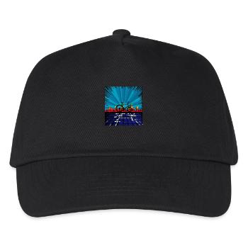 Sound Wave Cargo Bike Omnium - Kids’ Baseball Cap - black - Front