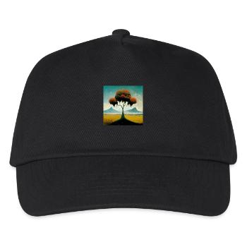 Surrreal Paysage Arbre Solitude Montagnes - Casquette de baseball Enfant - noir - Devant