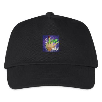 I Love You - Kinder Basecap - Schwarz - Vorne