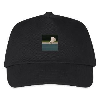 Sportarten - Badminton - Kinder Basecap - Schwarz - Vorne