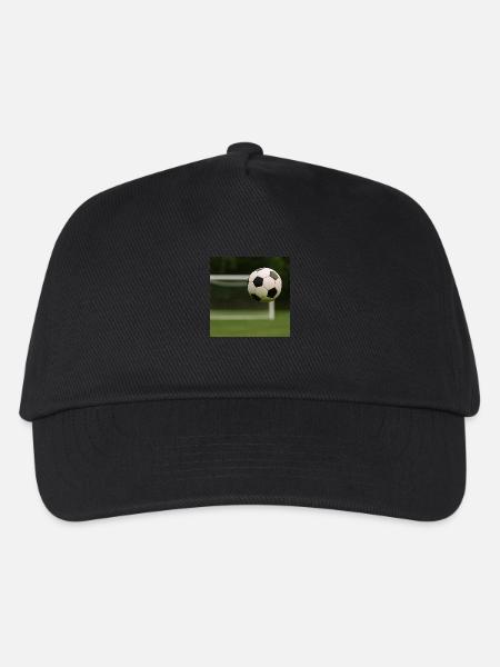 Sport - Fußball - Kinder Basecap - Schwarz