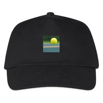 Sportarten - Tennis - Kinder Basecap - Schwarz - Vorne