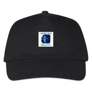 Mi-humain, mi-numérique - Casquette de baseball Enfant - noir - Devant