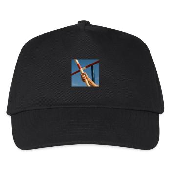 Sport - Stabhochsprung - Kinder Basecap - Schwarz - Vorne