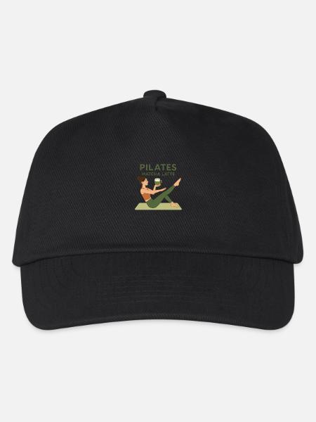 Pilates Girl Matcha Latte - Kinder Basecap - Schwarz