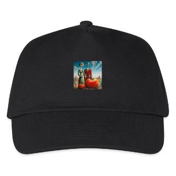 Tomato Farm Couple Tomato Landscape Surreal - Kids’ Baseball Cap - black - Front