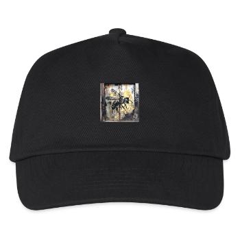 Lost Place Single Bee Flying Rust Metal Urban - Kids’ Baseball Cap - black - Front