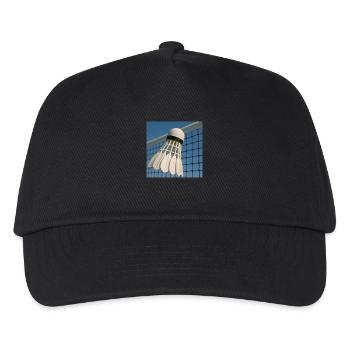 Sportarten - Badminton - Kinder Basecap - Schwarz - Vorne