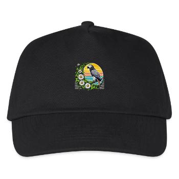 African Grey Parrot - Kids’ Baseball Cap - black - Front