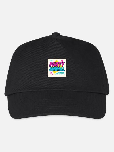 Party Anima.l– Neon Beat Edition - Kinder Basecap - Schwarz