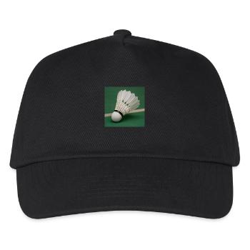 Sportarten - Badminton - Kinder Basecap - Schwarz - Vorne