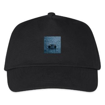 Une goutte d’eau frappe la surface de l’eau - Casquette de baseball Enfant - noir - Devant