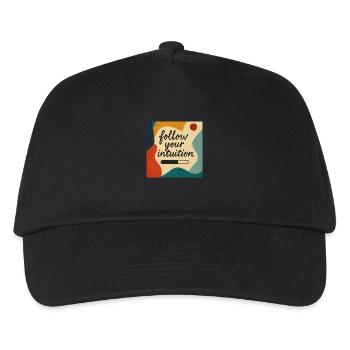 Intuition in Farbe - Kinder Basecap - Schwarz - Vorne